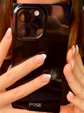 ⚫️ After Dark – Luxe Square iPhone Case